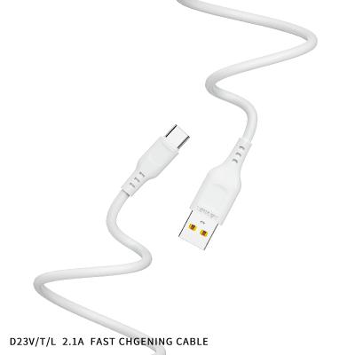 China 2M Black And White Iphone Charging Line Usb Micro Portable Mobile Phones Data Cable à venda