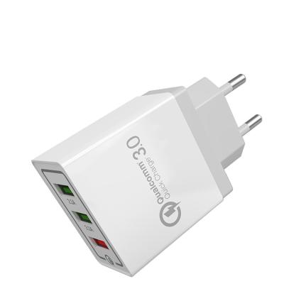 China Aoyue 3.1A Quick Charge 3.1A Charger Quick Charge 3.0 UK Plug 3 Usb Port Wall Charger For UK Plug QC3 Travel Charger 12-24V. iPhone 0 for sale