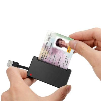 China Bestselling Compatible Chip Smart Credit Card Reader, EMV USB Chip Card Reader Writer Single ATM Card Slot for sale