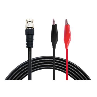 China Science Use BNC Double Clip Test Cable 1M/3.3FT BNC Q9 For Double Clip Test Cable Probe Leads for sale