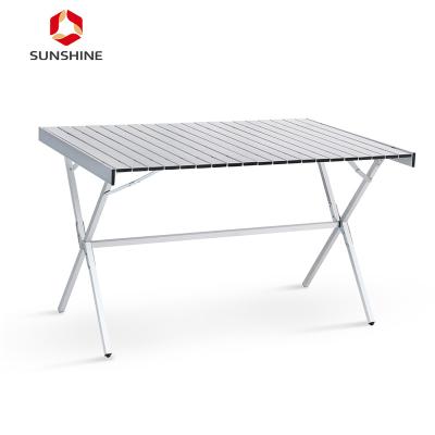 China Customized Outdoor Folding Modern Portable Aluminum Collapsible Camping Table for sale