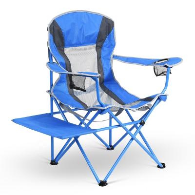 China OEM Contemporary High Quality Steel Oversized Folding Chair Portable Camping With Side Table for sale