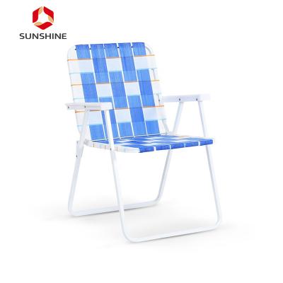 China Customized Camping Foldable Steel Portable Lightweight Folding Outdoor Beach Chair Modern For Picnic for sale