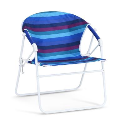 China Novelty Contemporary Round Backed Armchair Foldable Oversized Beach Chair for sale