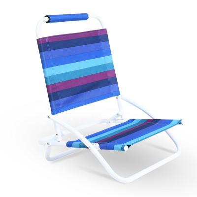 China Low Seat Compact Size Contemporary Lightweight Portable Foldable Sun Beach Chair for sale