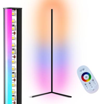 China 300+ Effect RGB RGB Detachable Detachable Sensitive Remote Control LED Color Changing Dreamy Corner Floor Lamp for sale