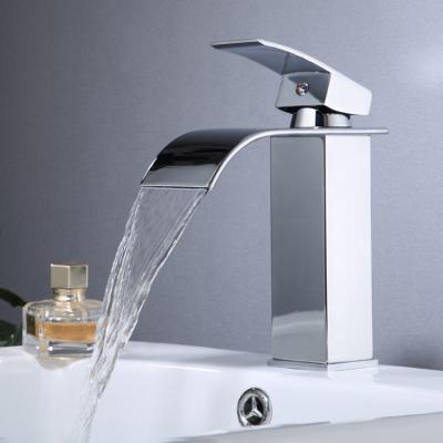 China Contemporary Hot Selling Cheap Brass Basin Mixer Tap Waterfall Faucets for sale