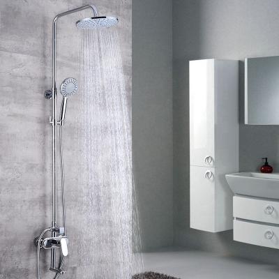 China With Cheap Brass Slide Bar Shower Faucet Bathroom Exposed Rain Shower Faucet for sale