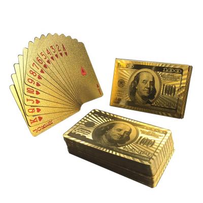 China Entertainment GS-18016 Gold Playing Cards Gift Gold Foil Playing Cards Souvenirs / Gifts / Playing Cards 999.9 for sale