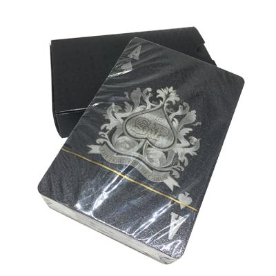 China Black Diamond Foil Playing Card PET Poker Souvenirs / Gifts / Cards Entertainment GS-18158 Color Printing for sale