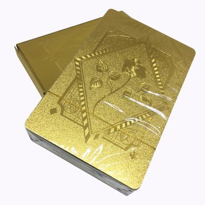 China Custom 999.9 Gold Gold Foil Plated Poker Souvenirs / Gifts / Playing Cards GS-18160 24k Entertainment Cover for sale