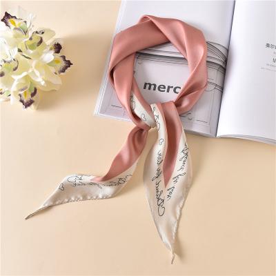 China Polyester 2020 Summer Multi Functional Hair Bandana Scarf Triangle Small Neck Scarf for sale