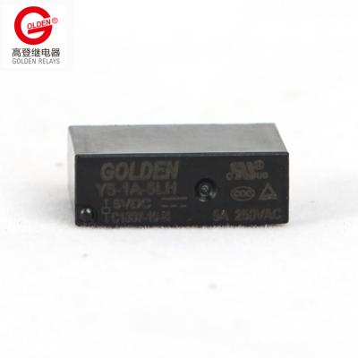 China 5A 5VDC Relay Shield Y5-1A-5LH 4 Sealed Golden Pins 20.5*7*15.1mm Small Size 0.2W 0.36W SPST-NO for sale