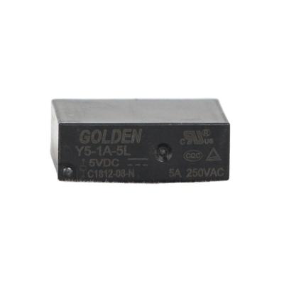 China 5VDC Relay Shield Y5-1A-5L 4 Sealed Golden Pins 20.5*7*15.1mm 0.2W 0.36W SPST-NO Small Size 0.2W 0.36W SPST-NO for sale