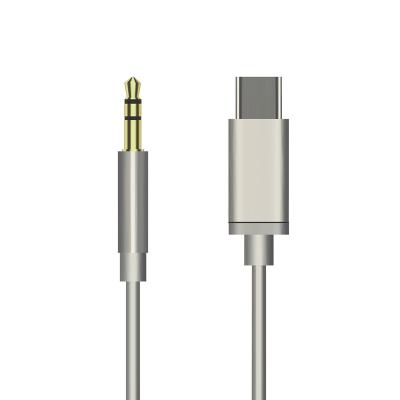 China Car Type C to 3.5mm Cable USB Audio Type-C 3.5 Jack USB C to 3.5 mm Aux Cable. spring for Xiaomi car stereo speaker earphone for sale