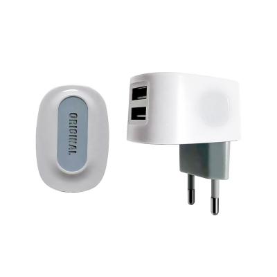 China High Quality Hot Selling Popular Mobile Phone Universal Convenient Travel Led Charger Adapter 2USB Connector for sale