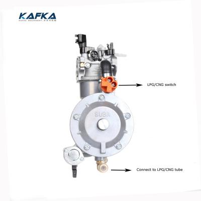 China Dual power water pump tiller /Washing machine P19-LPG/NG GX200 168FB fuel carburetor for engine huayi carburetor for sale