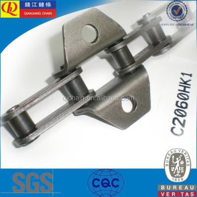 China Converyor Technics roller chain supplier c2060H double pitch stainless steel conveyor chain for sale