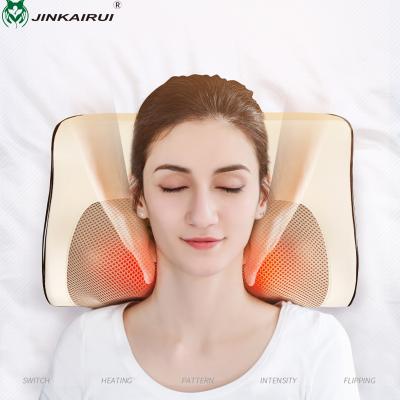 China Electric Massage Pillow Shiatsu Back Neck Massager Massage Pillow Heating Kneading Cushion With Heat for sale