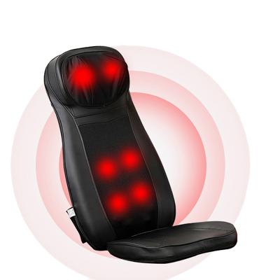 China Handheld Electric Seat Massager Car Home Office Massager Cushion Vibration Heating Mat Full Body Massager Back Infrared Pain Relief for sale