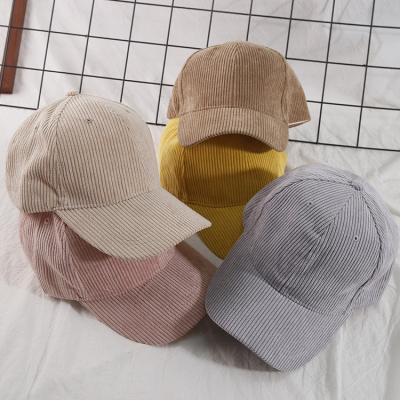 China COMMON Outdoor Adjustable Vintage Sun Hat Baseball Cap 6 Panel Vintage Gorras Embroidery OEM Corduroy Hat for sale