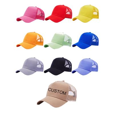 China JOINT Wholesale Custom Your Own Logo Sports Caps High Quality Embroidered Mesh Trucker Cap For Men And Kids Trucker Cap for sale