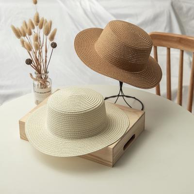 China Wholesale Women Straw Hats Wide Brim Panama Straw Beach Hat Sun Protection 2021 for sale