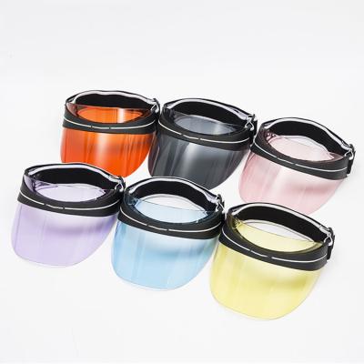 China Soft Comfortable Warm Colorful Plastic Sun Visor Selling UV Protection Sun Visor Hat for sale