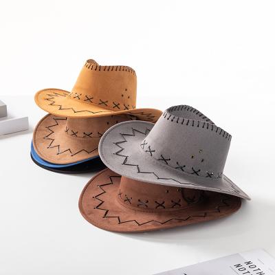 China Men Sun Jazz Cap Children Summer Casual Sombrero Sunscreen Fashion Gentleman Knight Cowboy Hat Wholesale Western Hats for sale