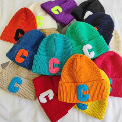 China Winter Wholesale COMMON Letter Beanie Hat Beanies Cap High Quality C for sale