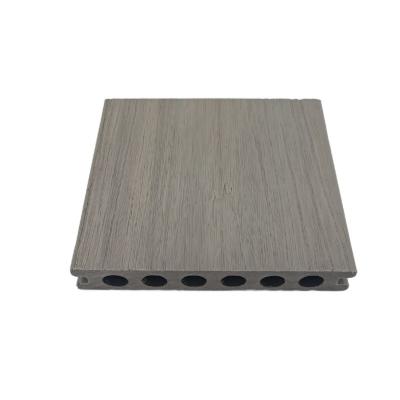 China Modern Exterior Wood Deck Panels Plastic Composite Wood Texture 3D Embossed Composite Flooring WPC Decking for sale