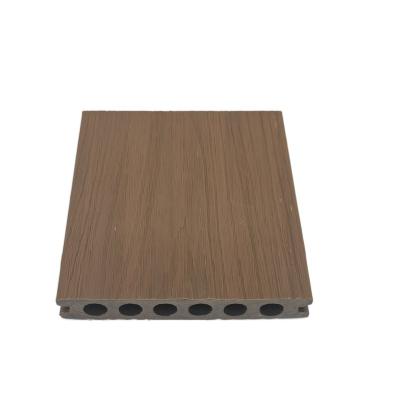 China Modern easy installation design modern garden floor view skin wpc decking for sale