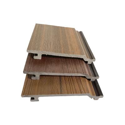 China UV-resistance Exterior Waterproof Fire Resistant Wall Cladding Wood Plastic Composite Exterior for sale