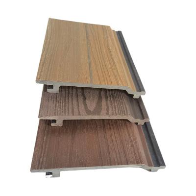 China Exterior UV-Resistance WPC WPC Wall Cladding Panel Solid 3D Wall Panel Embossing Waterproof Wood Plastic Composite Anti-UV for sale