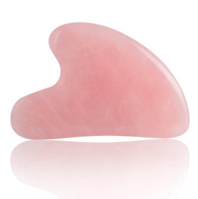 China Factory free original Loud Rose Quartz Jade Gua sha, heart shape Gua sha, butterfly shape Gua sha tools for sale