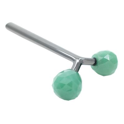 China Amazon Hot Sales Turquoise High Quality Face Lift Jade Roller With Box for sale