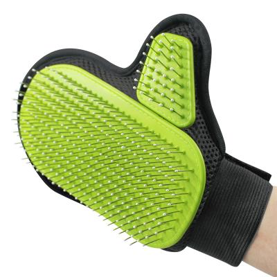 China Sustainable Hair Remover Pet Grooming Massage Gloves Brush for sale