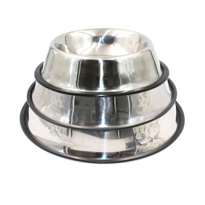 China Wholesale Custom Non-automatic Cat Water Stainless Steel Pet Food Bowl For Dogs for sale