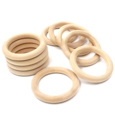 China DIY Jewelry Making Macrame Wood Rings Natural Wood Rings For Craft Round Rings For Craft DIY Jewelry Findings Macrame Arts And Crafts Decorations for sale