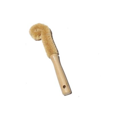 China Sustainable Hanging Cleaning Brush Wooden Pot Cup Handle Bottles Coconut Brush Washing Brush for sale