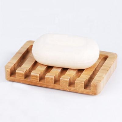 China Wooden Bamboo Soap Tray Dishes Rack Chinese Logo Customizable Eco - Friendly Bathroom for sale