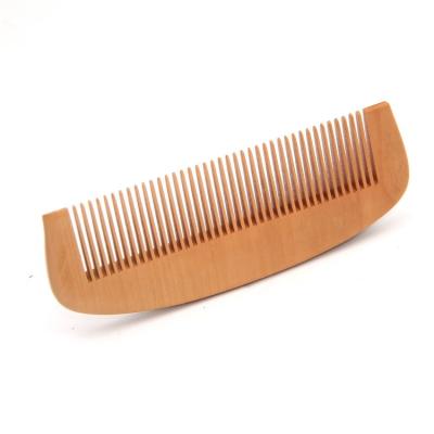 China Custom Made High Quality Natural Pear Hair Logo Wooden Beard Comb Comb Home for sale