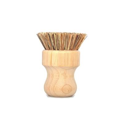 China Sustainable Hot Sale Natural Environmental Bamboo Kitchen Amazon Dish Dish Pot Cleaning Brush for sale