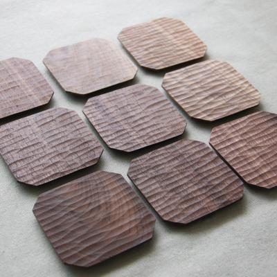 China Beech Wood Sustainable Handcrafted Coaters For Wooden Wooden Drink Coaster for sale