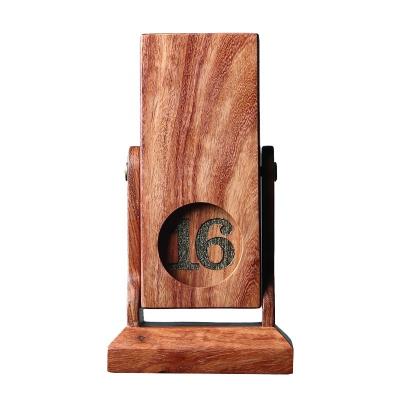 China China Calendar 2020 Perpetual Wooden Desktop Advent Wooden Digital Calendar 2021 Wooden Calendar for sale