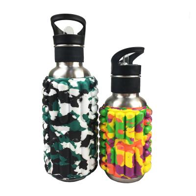 China Custom Viable Colorful Sports Water Bottle Stainless Steel Yeway Gym Fitness Muscle Massage Yoga Foam Roller Water Bottle for sale