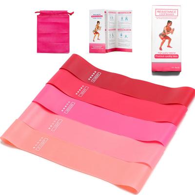 China 2021 OEM Logo Wholesale Elastic Band Elastic Loop Theraband Resistance Bands GYM Stretch Sports Fitness Exercise Custom High Booty for sale