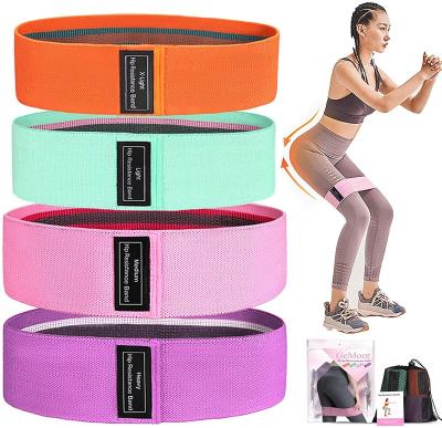 China Best Home Exercise Bodybuilding Loop Sport Booty Bands For Women Butt And Legs Quality Fabric Pattern Resistance Booty Bands Lift Kit for sale