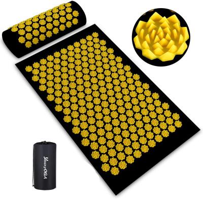 China Anti-sweat Anti-sweat Yewayoga Acupressure Mat And Pillow Set Acupuncture Head And Neck Massager Tools Yoga Massage Acupressure Mat Home Mat for sale