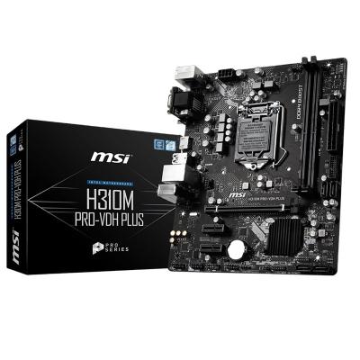 China Desktop MSI H310M PRO VDH PLUS support LGA 1151 i3/i5/i7 DDR4 2666/2400/2133 MHz motherboard for sale